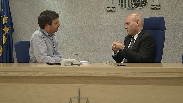 Jordi Évole y el juez Gómez Bermúdez