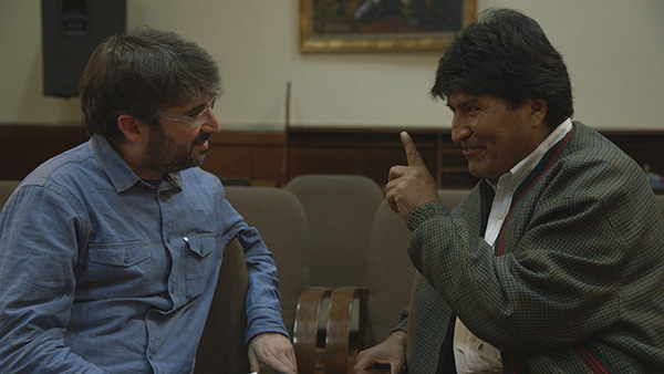 Jordi Évole y Evo Morales
