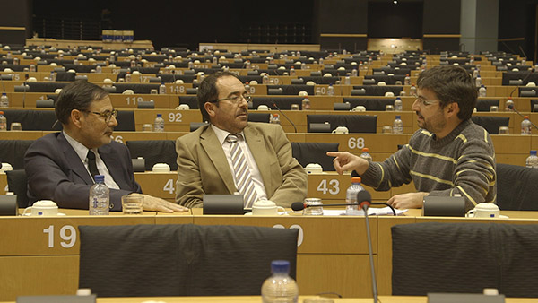 Jordi Évole en el Parlamento Europeo